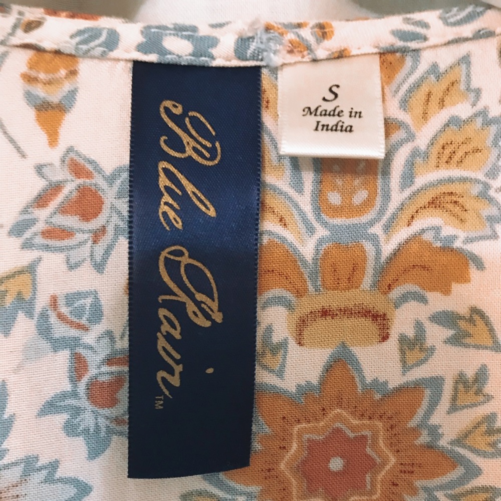Blue Rain Patterned Kimono - Picture 2 of 4